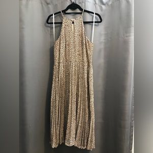 She+ sky halter neck leopard midi dress size s